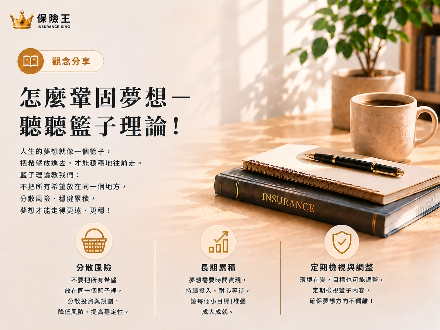 怎麼鞏固夢想–聽聽籃子理論!