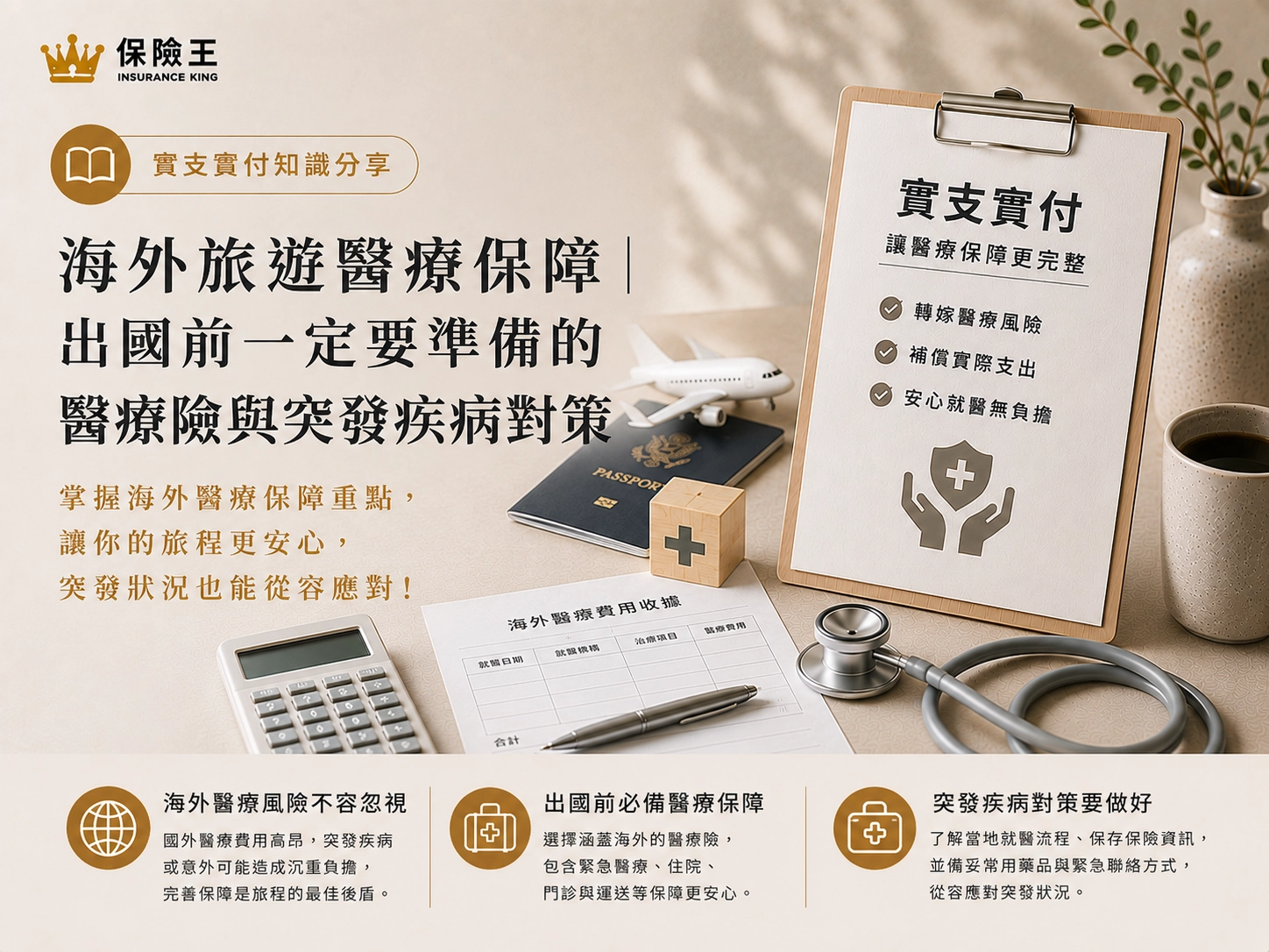 海外旅遊醫療保障｜出國前一定要準備的醫療險與突發疾病對策