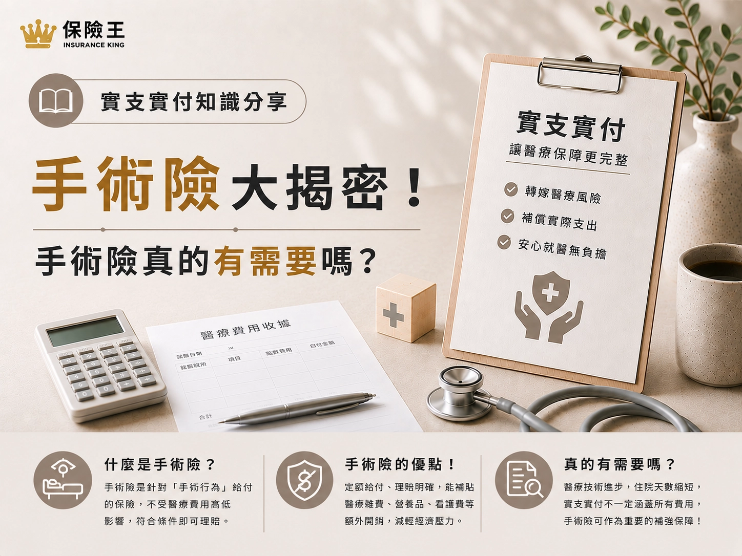 手術險大揭密！手術險真的有需要嗎?