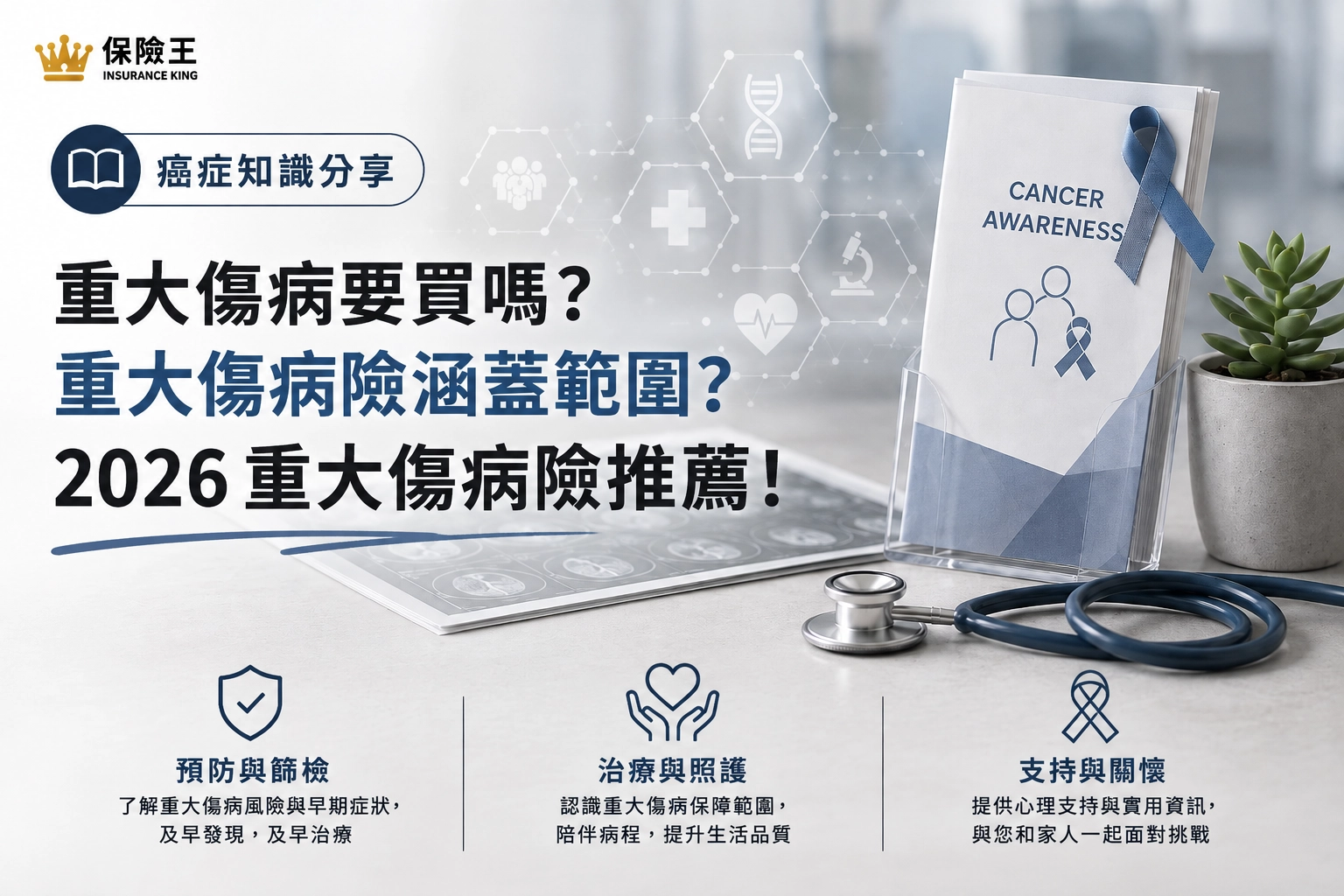 重大傷病要買嗎? 重大傷病險涵蓋範圍? 2026 重大傷病險推薦!