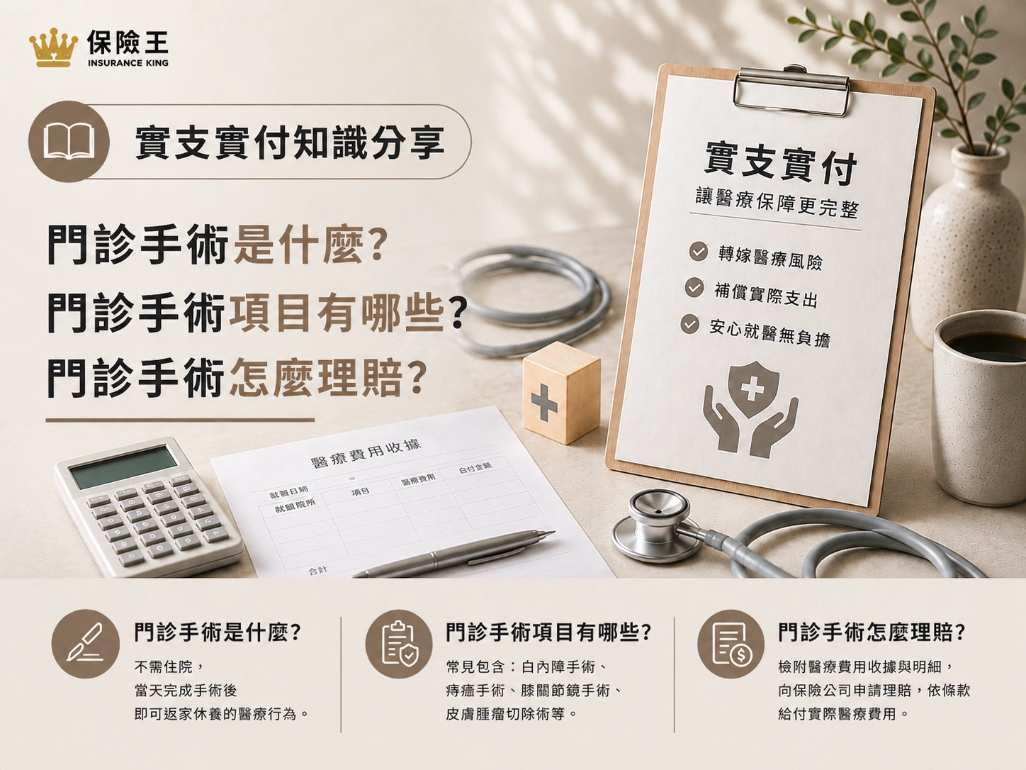 門診手術是什麼?門診手術項目有哪些?門診手術怎麼理賠?