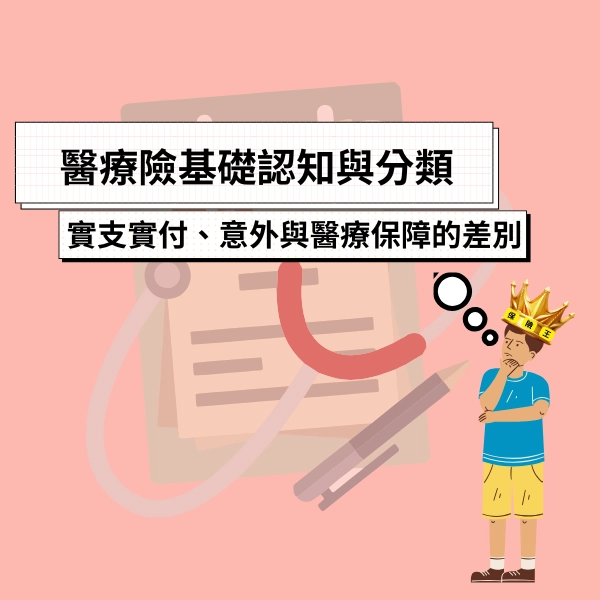 醫療險基礎認知與分類｜搞懂實支實付、意外與醫療保障的差別